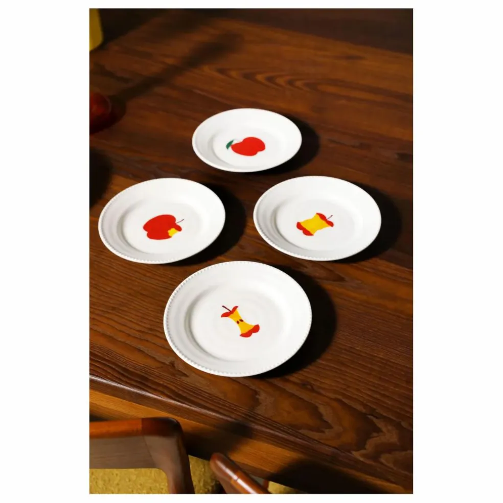 Assiettes Haines - Set de 4 | Rouge