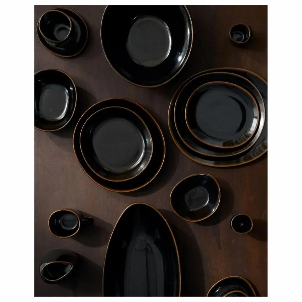 Assiettes Out of lines, Uncharted - Set de 2 | Marron