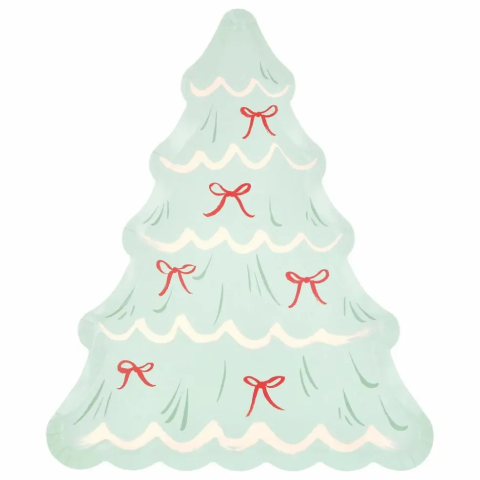 Assiettes Sapin de Noël - Lot de 8