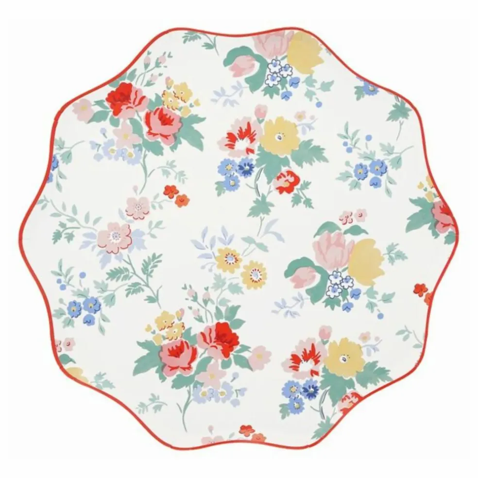 Assiettes Vintage Floral - Set de 8