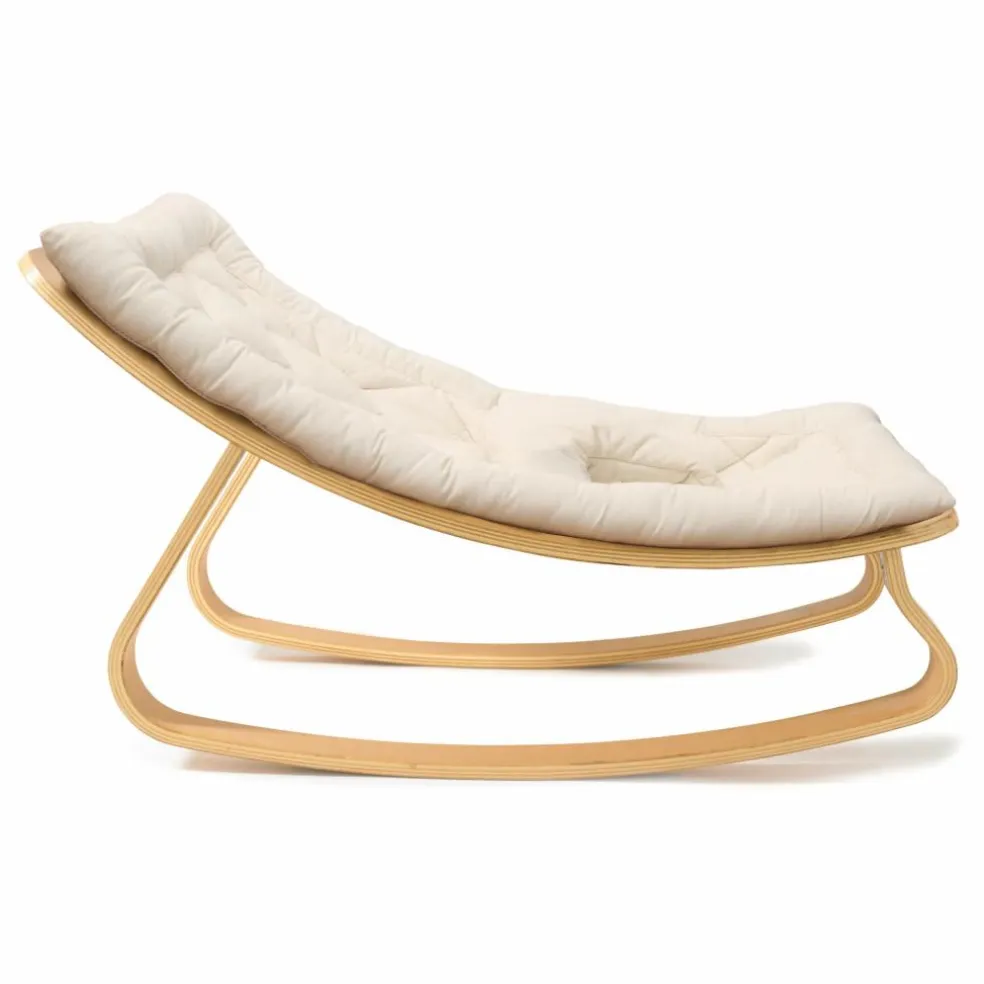 Assise en coton bio pour Transat Levo | Blanc