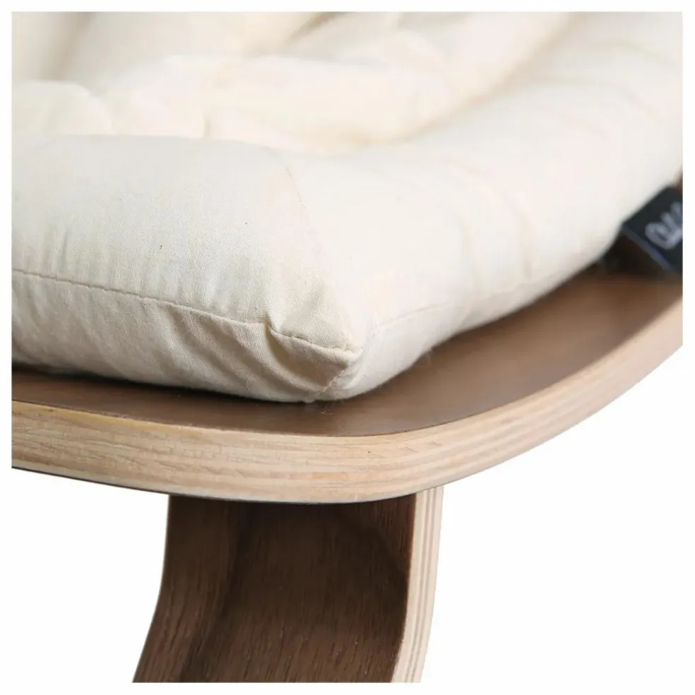 Assise en coton bio pour Transat Levo | Blanc