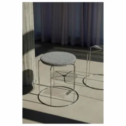 Assise pour tabouret Wire VP11, Verner Panton | Gris chiné