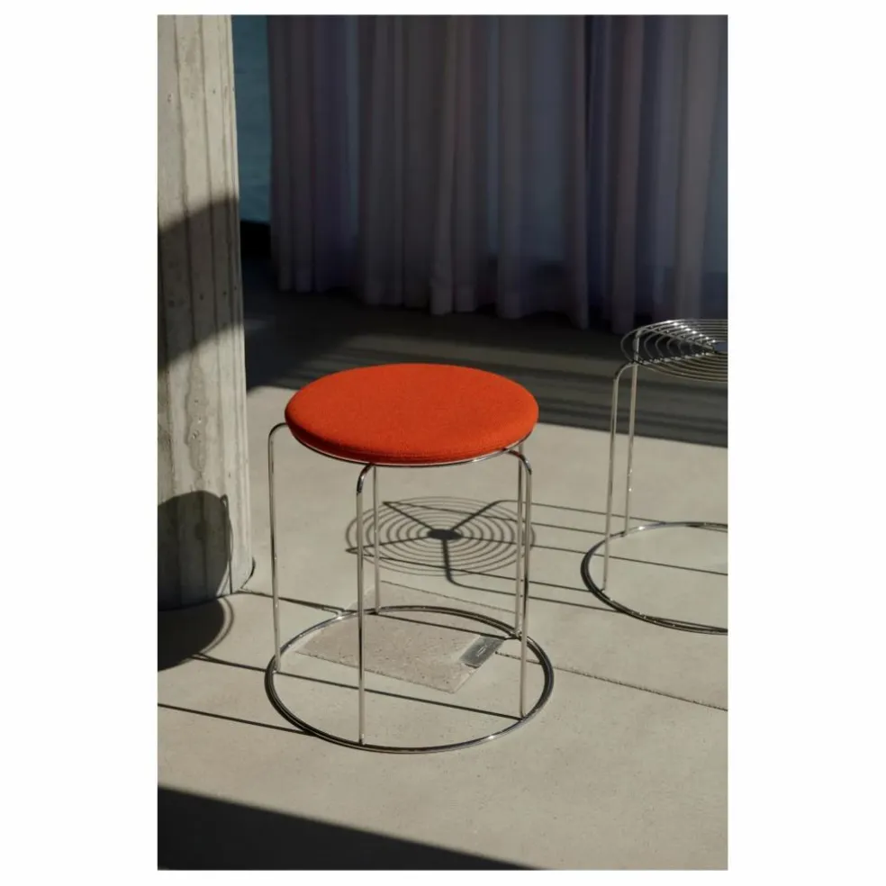 Assise pour tabouret Wire VP11, Verner Panton | Rouge coquelicot