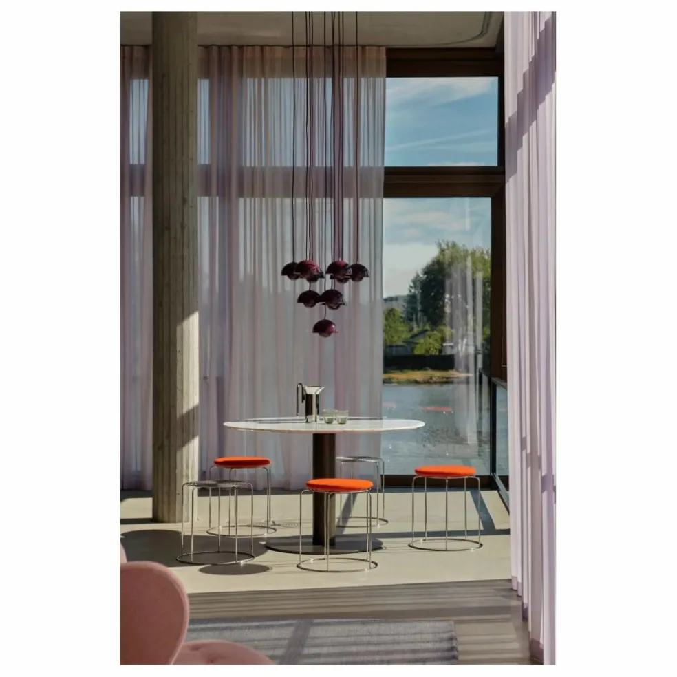 Assise pour tabouret Wire VP11, Verner Panton | Rouge coquelicot