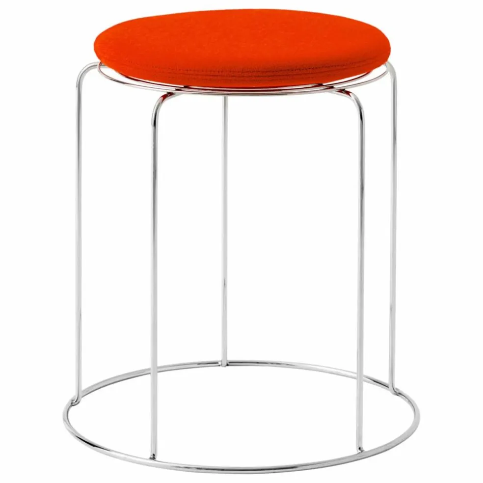 Assise pour tabouret Wire VP11, Verner Panton | Rouge coquelicot