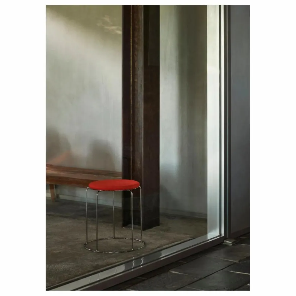 Assise pour tabouret Wire VP11, Verner Panton | Rouge coquelicot