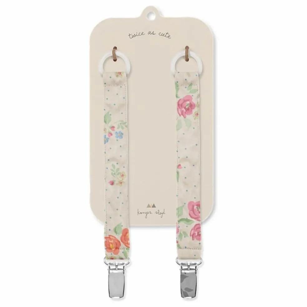 Attaches-tétines Nonoka - Set de 2 | Rose