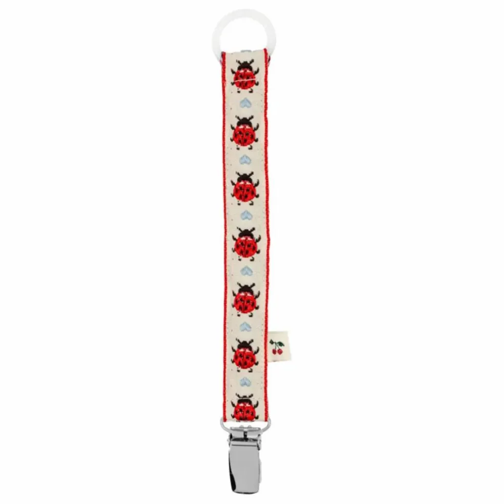 Attache-tétine Ladybug | Rouge