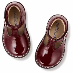 Babies T-Bar Scallop | Bordeaux