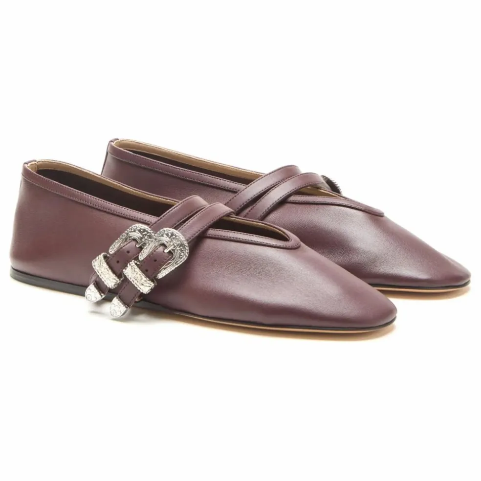 Ballerines Claudia Cuir | Chocolat