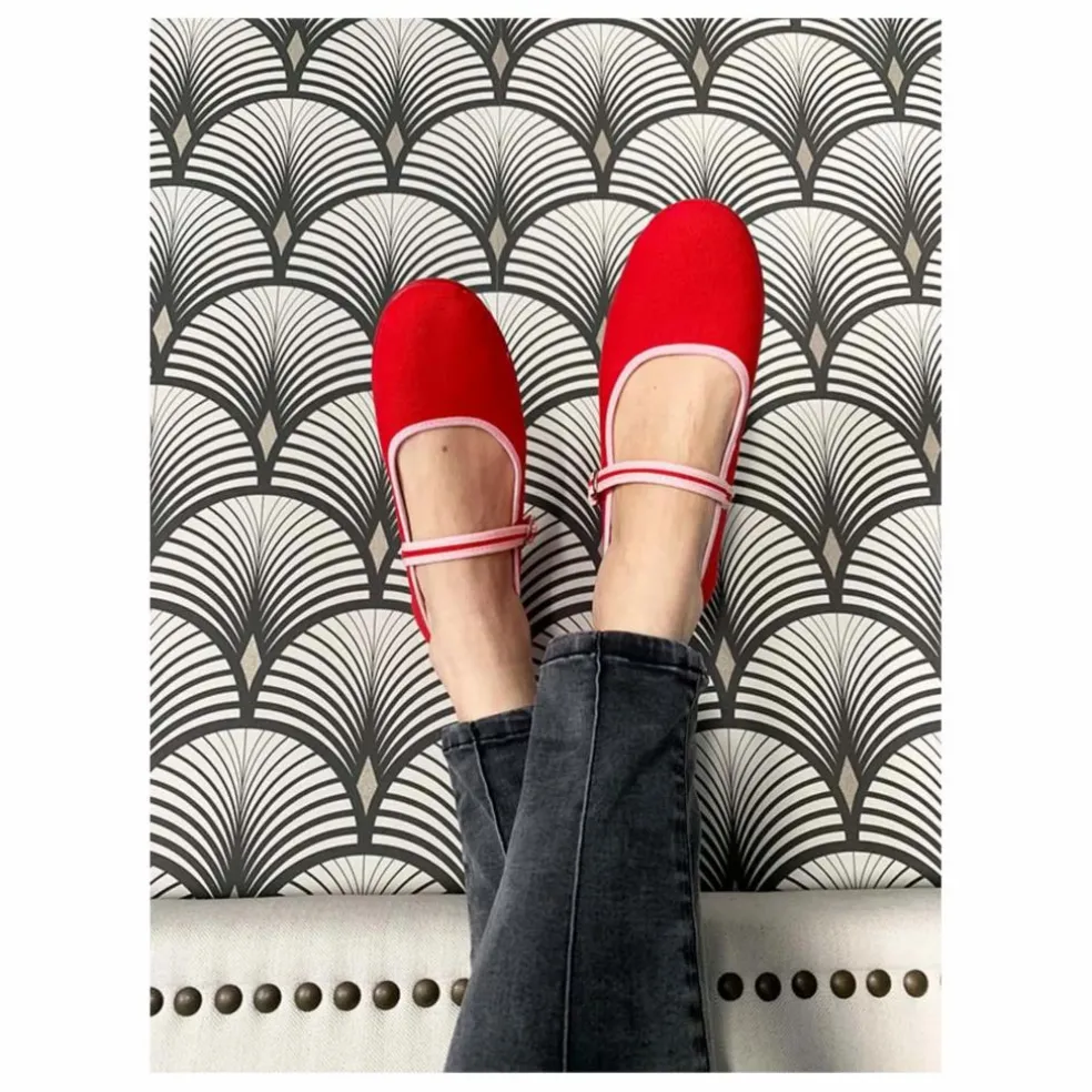 Ballerines Coquelicot | Rouge