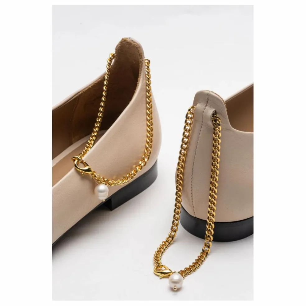 Ballerines Cuir | Nude