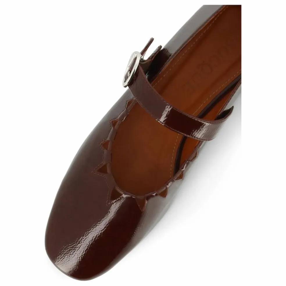Ballerines Ginger Vernis | Chocolat
