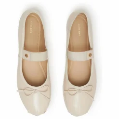 Ballerines Jolie Cuir Craquelé | Ivoire