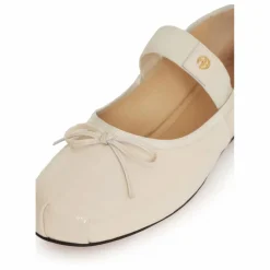 Ballerines Jolie Cuir Craquelé | Ivoire