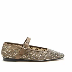 Ballerines Mary Jane Mesh et Cristals | Beige