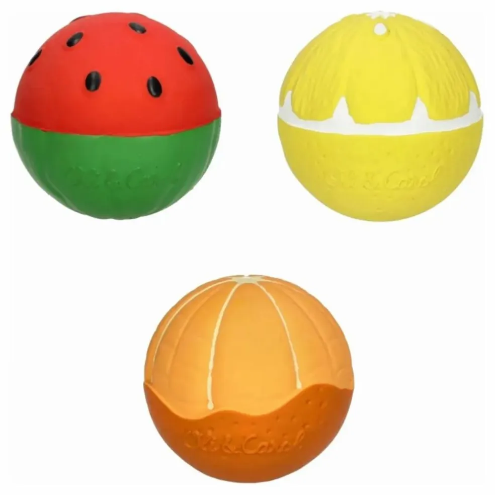 Balles sensorielles Salade de fruits - Lot de 3