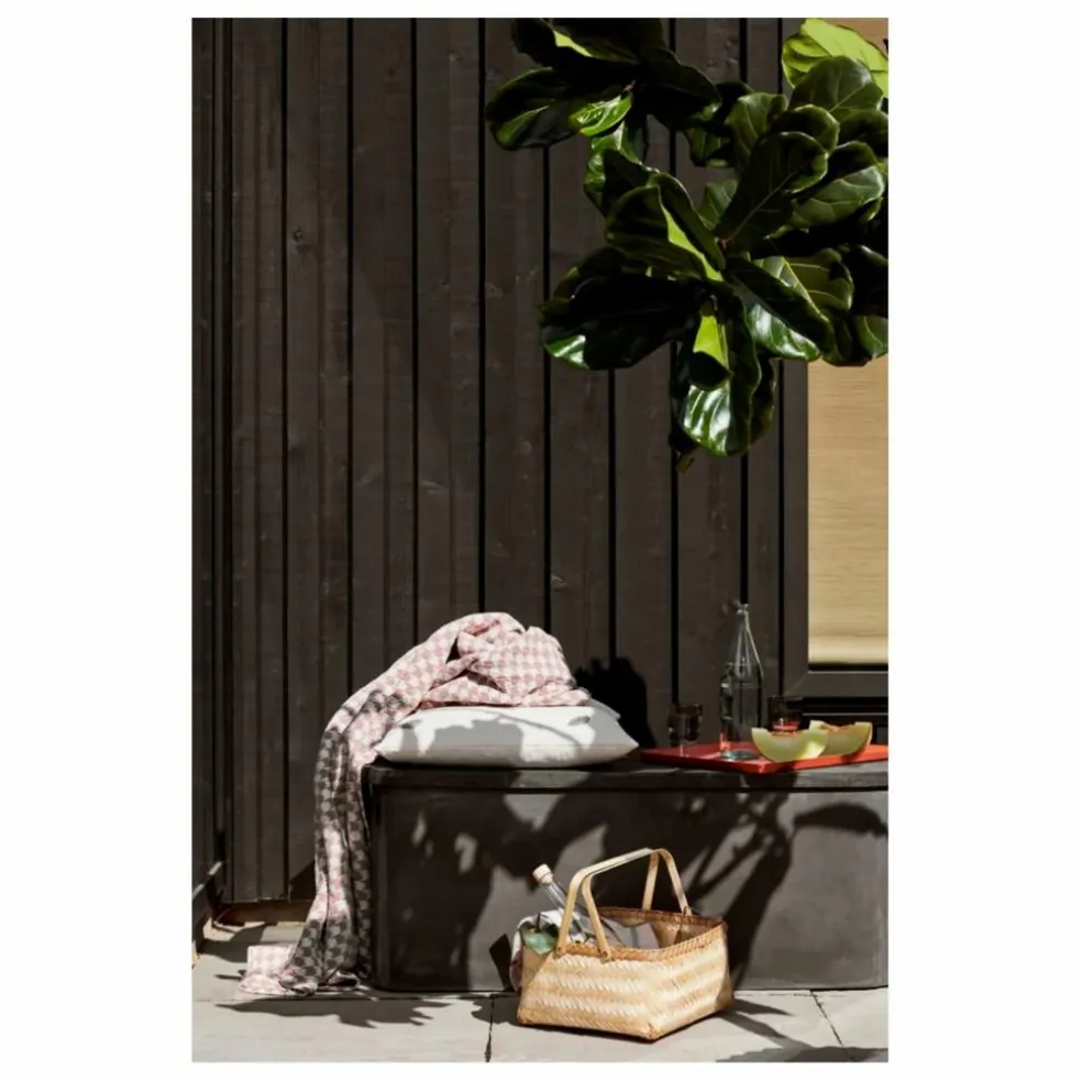 Banc de rangement outdoor Fiber | Charbon
