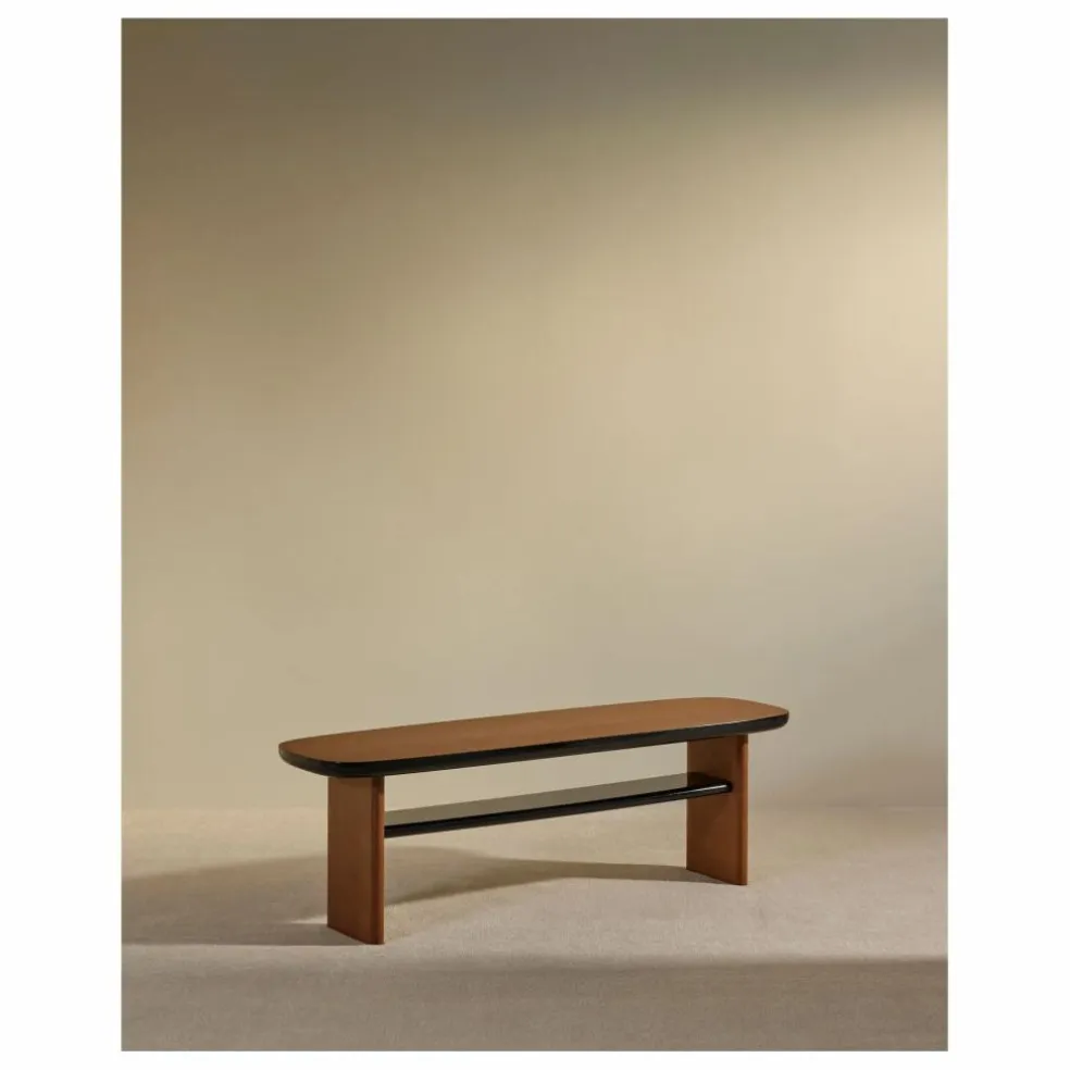Banc en chêne Equilibre | Noir