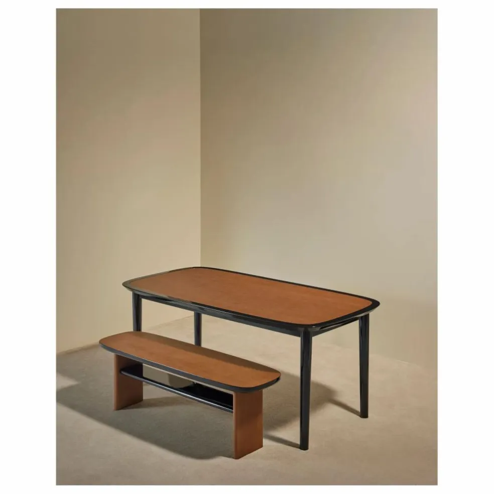 Banc en chêne Equilibre | Noir