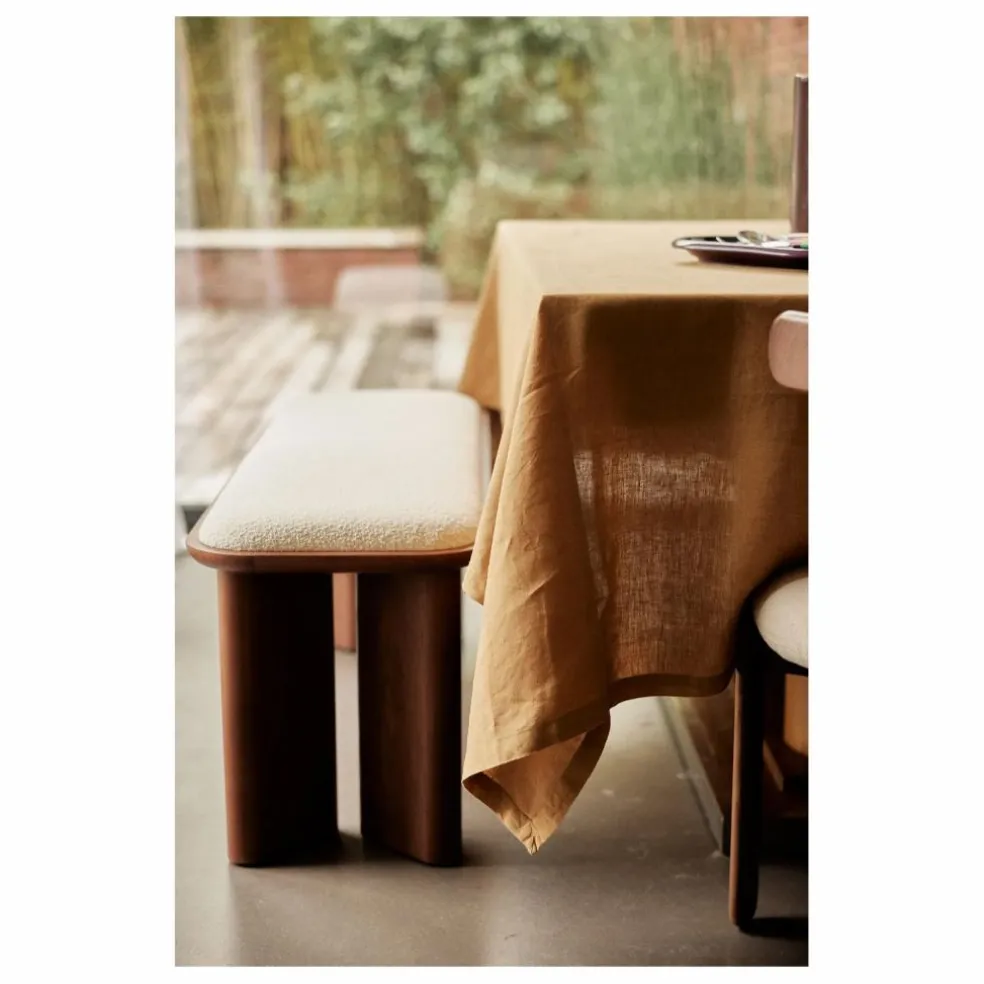 Banc Lazare en bois | Noyer