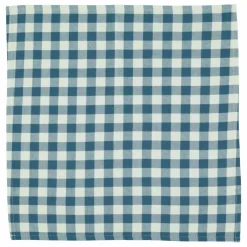 Bandana Carreaux Coton Bio | Bleu