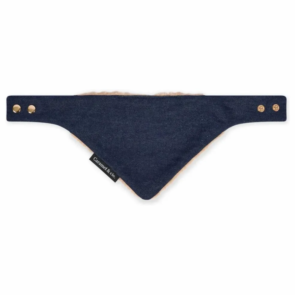 Bandana Denim Chien | Bleu