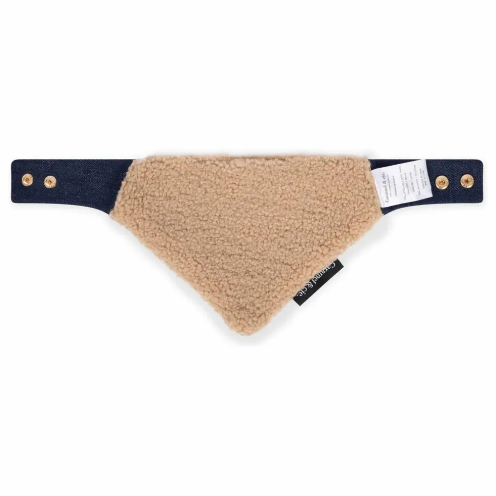 Bandana Denim Chien | Bleu