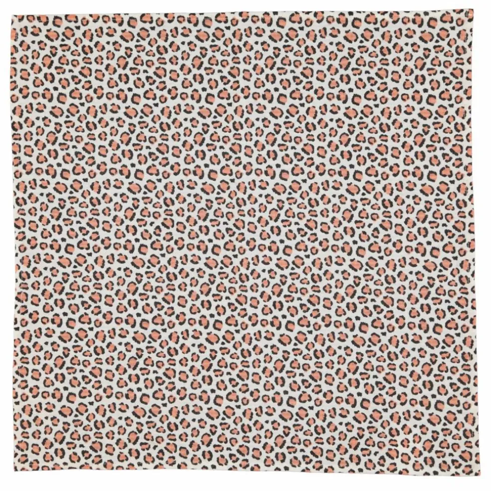 Bandana Léopard Coton Bio | Ecru