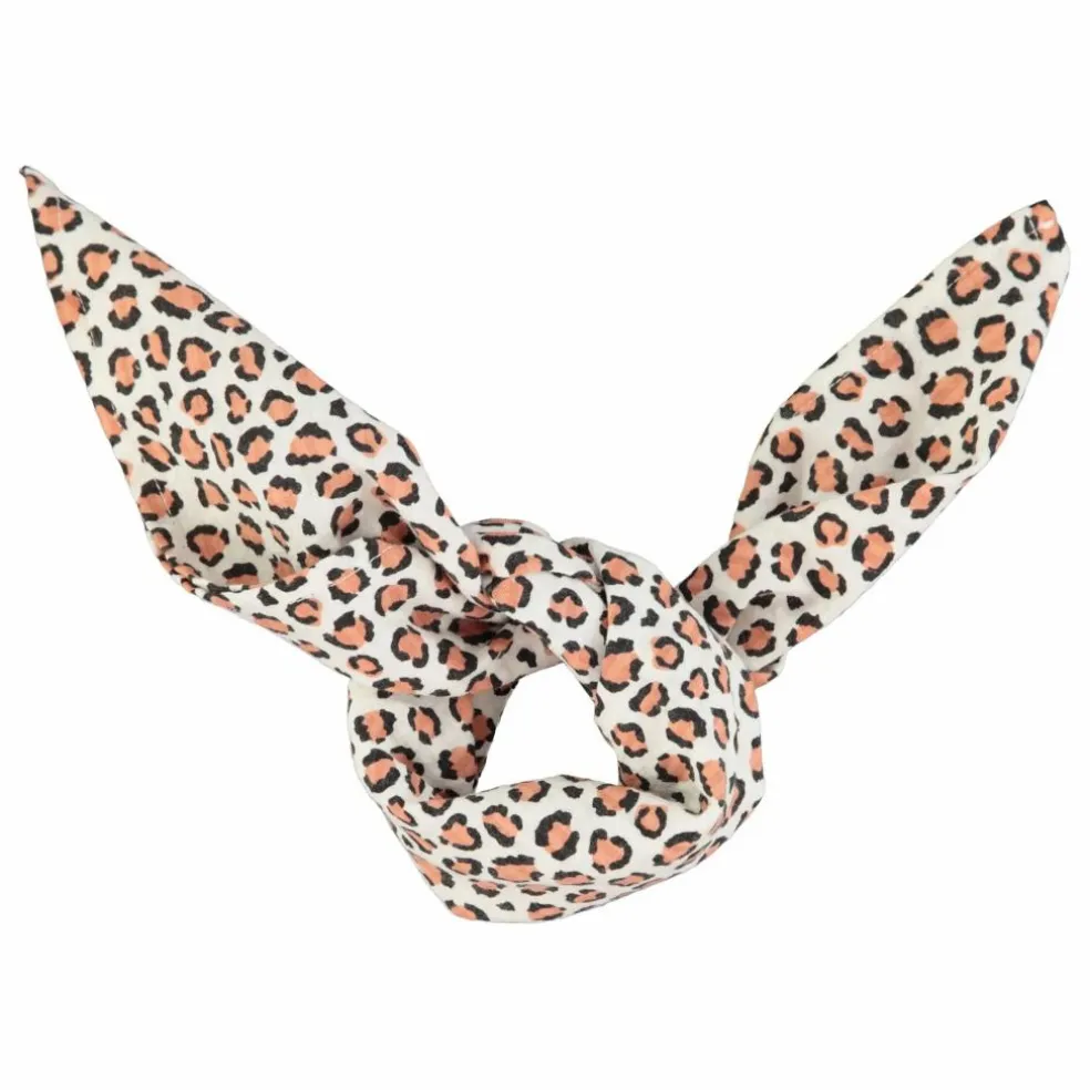 Bandana Léopard Coton Bio | Ecru