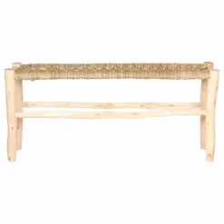 Banquette en bois brut