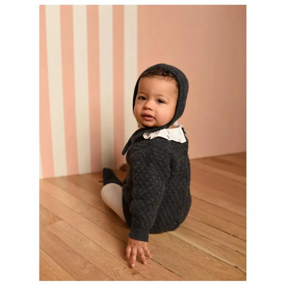 Barboteuse Diego Laine | Gris chiné
