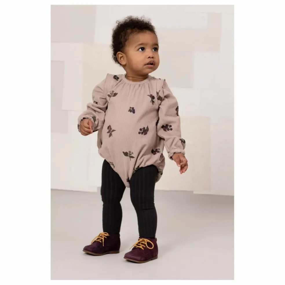 Barboteuse Esmée Velours Côtelé Coton Bio | Mauve