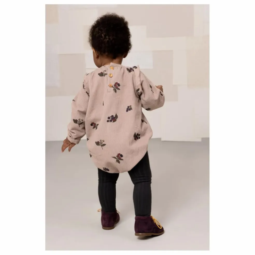 Barboteuse Esmée Velours Côtelé Coton Bio | Mauve