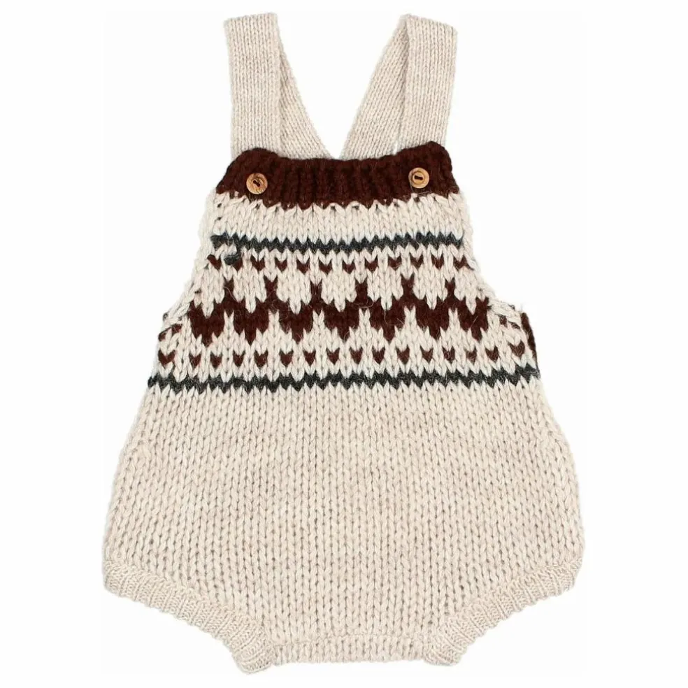 Barboteuse Folk Laine | Ecru