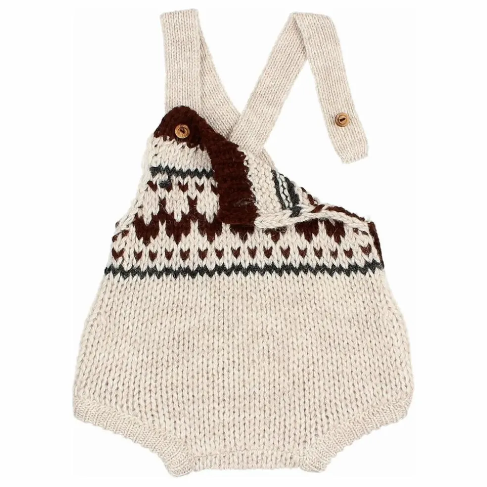 Barboteuse Folk Laine | Ecru