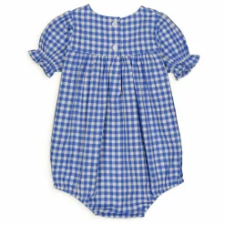 Barboteuse Lucette Vichy | Bleu