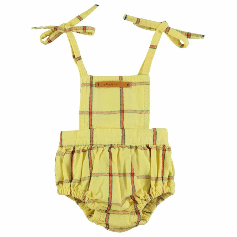Barboteuse Tie Up | Jaune pâle