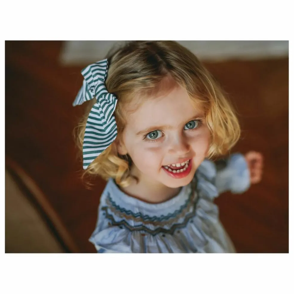 Barrette Carlotta Rayures | Vert