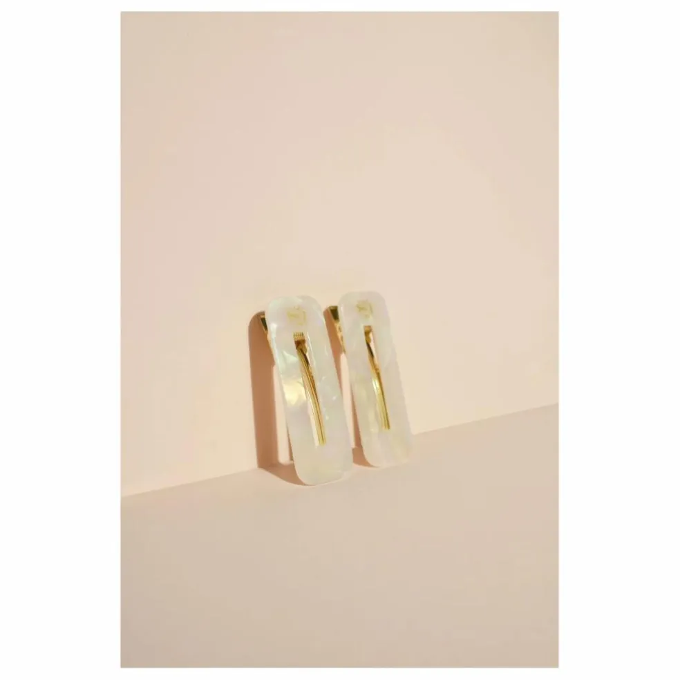 Barrettes - Set de 2 | Nacre