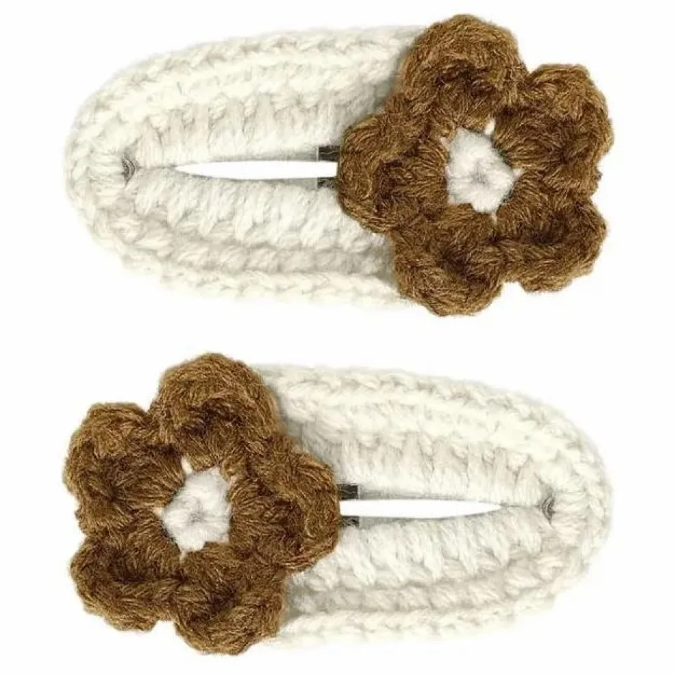 Barrettes Crochet | Ocre