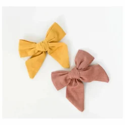 Barrettes Nœuds - Set de 2 | Jaune