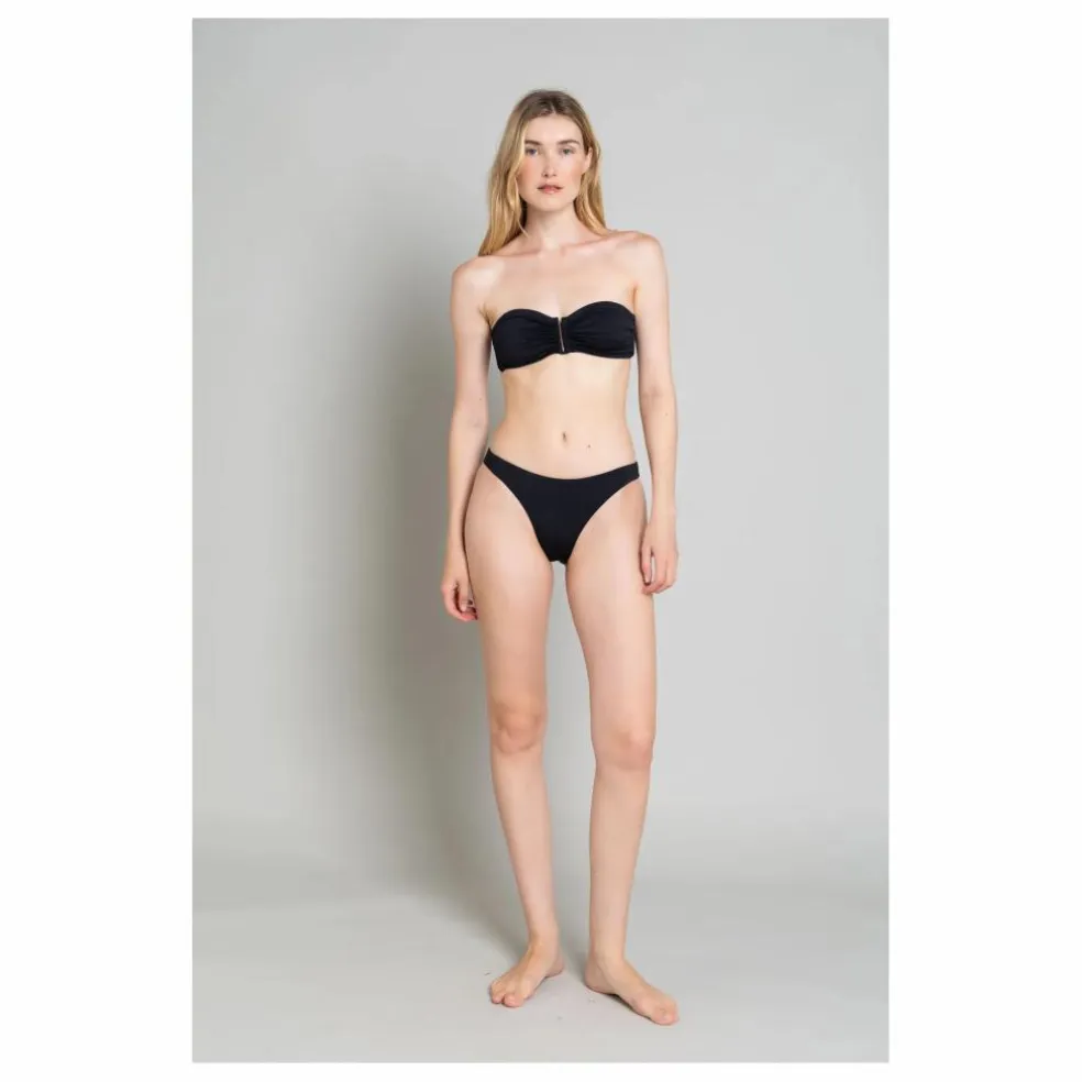 Bas de Maillot Echancré Lisa | Noir