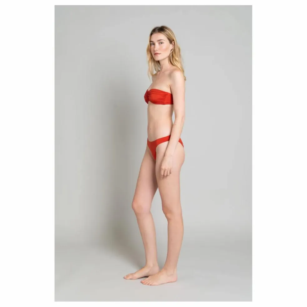 Bas de Maillot Echancré Lisa | Brique