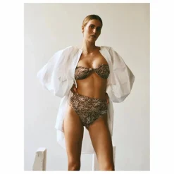 Bas de Maillot Le Taille Haute | Léopard