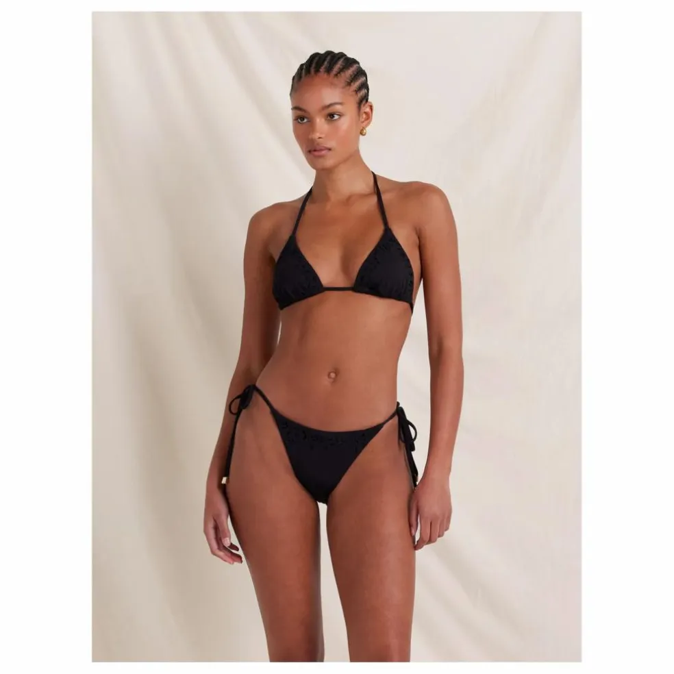 Bas de Maillot Memoir Brodé Fibres Recyclées | Noir