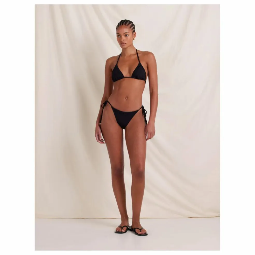 Bas de Maillot Memoir Brodé Fibres Recyclées | Noir