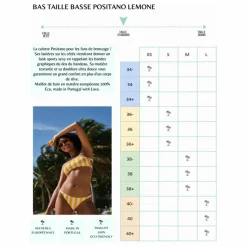 Bas de Maillot Positano Fibres Recyclées | Jaune