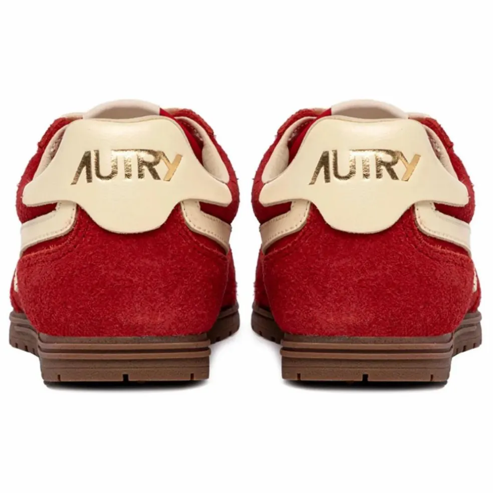 Basket Windspin Low Bicolore Suède et Cuir | Rouge